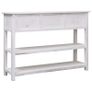 Sideboard Antique White 115x30x76 cm Wood Image 2