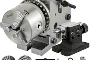 Dividing Head 4 Inch Indexing Head Milling 100MM Semi-Universal Dividing Head 4 Inch 3 jaw Chuck Dividing Head Set with Index Plates and Tailstock for Precision rotary table