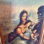 Early 20th Century Vintage Framed Religious Art Lithograph Print Image 6