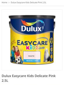 Dulux easy care delicate pink washable matt