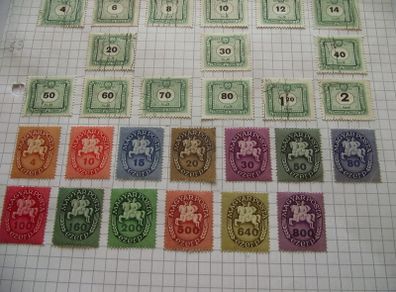 Big Collection Of Stamps From Hungary, On Pages, Hinged.