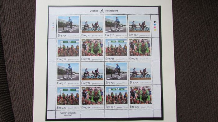Ireland 2016.Cycling in Ireland.Stamp Sheetlet.MNH.