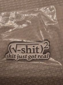 "Shit Just Got Real" pin