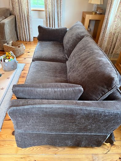 Feather And Down Two Seater Couch And Armchair