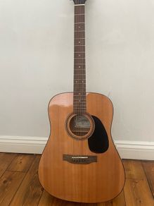 Encore W255 Full-Size Acoustic Guitar + Padded Gig Bag (Mint Condition)