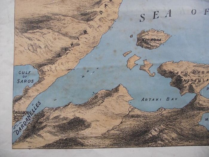 Sea of Marmora - Positions of the British Fleet - Illustrated London News 1878
