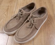 Marks & Spencer Tan Beige Suede Wallabee Moc-Toe Lace-Up Casual Shoes Loafers 7UK/40.5EU