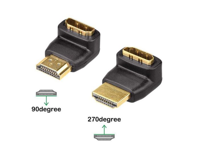 HDMI Connection Converter Male To Female 270 Degree/90 Degree