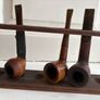 Antique Griffin and George ltd, pipe stand and 3 pipes Image 3