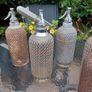 Antique, Soda Syphon, Glass Bottle, Steel mesh, Pub Memorabilia Image 8