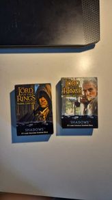 Selling vintage Lotr TCG cards from The Two Towers expansion. Everything is opened. Rare cards are missing from starter decks. Cards are in excellent condition.
