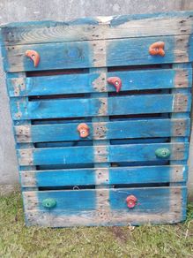 Homemade climbing wall