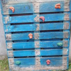 Homemade climbing wall