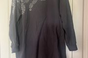 River island charcoal grey sweater jumper dress