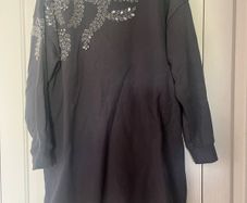 River island charcoal grey sweater jumper dress