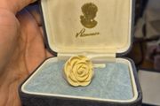 Plastic White Rose Ring