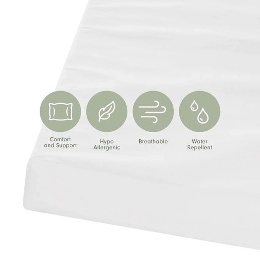 Tutti Bambini Rio Cot Bed + Premium Little Green Sheep Natural Mattress