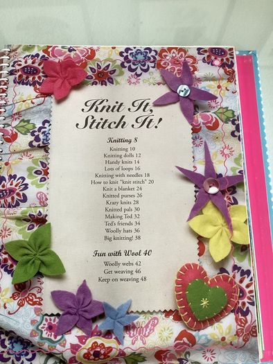 Knit It. Stitch it. Craft Book for kids.