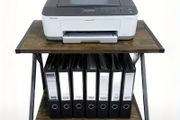 Printer shelf storage organizer