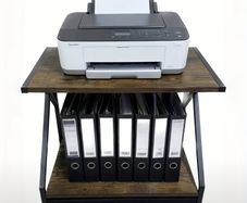Printer shelf storage organizer