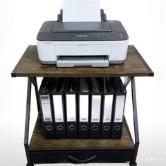 Printer shelf storage organizer