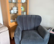 2+1 seater sofa navy velvet