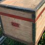 Old Irish Pine Wooden Chest Width 100cm Depth 53cm Height 51cm Image 2