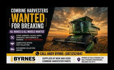 Combine Harvesters Wanted For Breaking