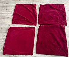 Large red cushion covers