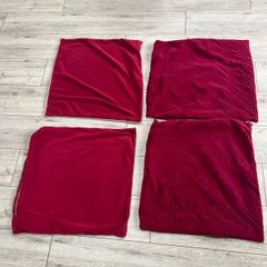 Large red cushion covers