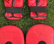 Boxing gloves & pads