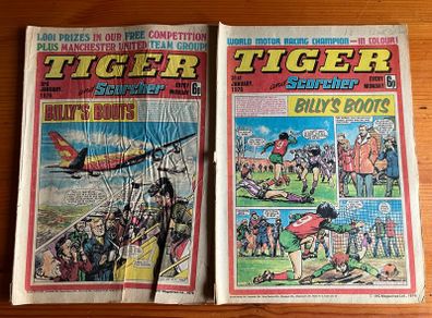 Comics: 'Tiger and Scorcher' 1976 (8 magazines)