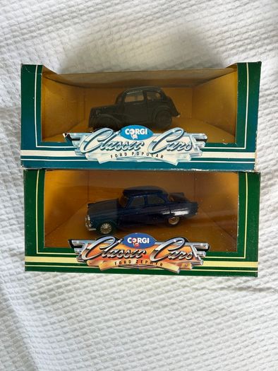 Collection of 4 Corgi Classic Cars die-cast models