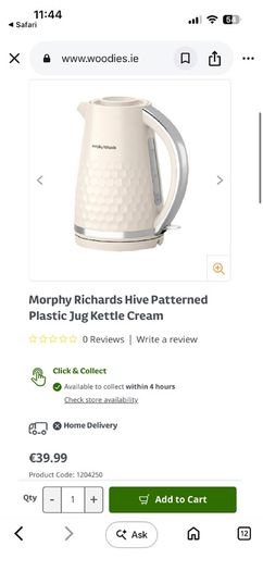 Morphy Richards kettle + toaster like new