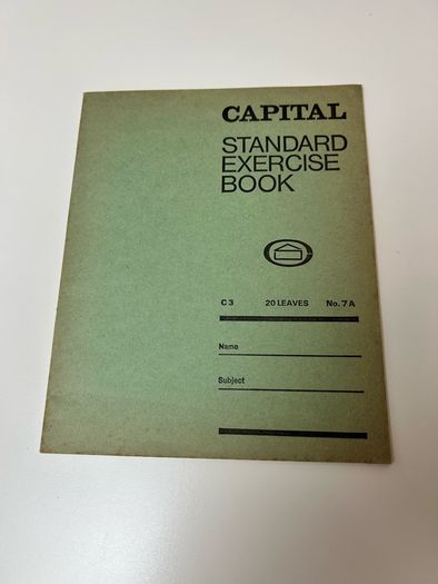 Vintage Irish Capital Standard Exercise Book Pristine