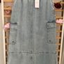 NWT sisters point premium brand combat inspired long denim skirt small 10/12 Image 7