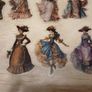 50pcs Vintage Transparent Stickers Decals Image 10