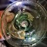 6 Unique handblown green glass set Image 3