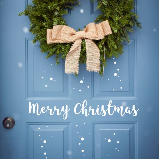 Merry Christmas Sticker, Merry Christmas Decal, Front Door Decal/Sticker, Christmas Sticker, Christmas Window Sticker, Christmas Door Sign, Holiday Wall Art, Window Xmas Vinyl Decal, Gift Ideas