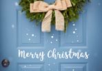 Merry Christmas Sticker, Merry Christmas Decal, Front Door Decal/Sticker, Christmas Sticker, Christmas Window Sticker, Christmas Door Sign, Holiday Wall Art, Window Xmas Vinyl Decal, Gift Ideas