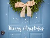 Merry Christmas Sticker, Merry Christmas Decal, Front Door Decal/Sticker, Christmas Sticker, Christmas Window Sticker, Christmas Door Sign, Holiday Wall Art, Window Xmas Vinyl Decal, Gift Ideas