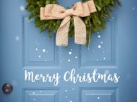 main image for ad Merry Christmas Sticker, Merry Christmas Decal, Front Door Decal/Sticker, Christmas Sticker, Christmas Window Sticker, Christmas Door Sign, Holiday Wall Art, Window Xmas Vinyl Decal, Gift Ideas