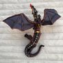 Dragon of Darkness Figure Fantasy World By Papo 2007 approx. 9'' Used Please see photos Image 2