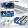 Circular Saw Guide Rail, Multifunctional Aluminum Alloy Circular Saw Guide with 0-65cm Cutting Range, Evolution Track Saw Guide Rail for Carpenter Cutting Positioning Tool Image 5