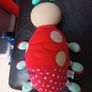 Ladybird  Glo Worm Style Plush Toy. Image 3