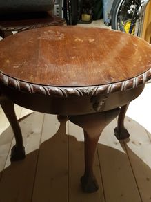 mahogany retro coffee table