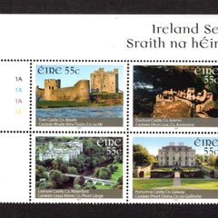 2007 Ireland Irish Castles Commemorative Stamps Plate Block 1A1A1A1A Mint Never Hinged (MNH)