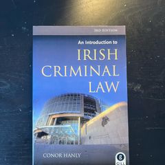 Criminal Law in Ireland by Conor Hanley
