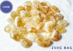 CLEARANCE Citrine tumbled stone natural gemstone for optimism and light 250g