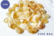 CLEARANCE Citrine tumbled stone natural gemstone for optimism and light 250g